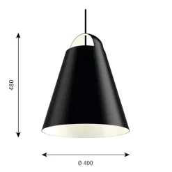 Above 400 Taklampa black