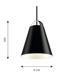Above 250 Taklampa black
