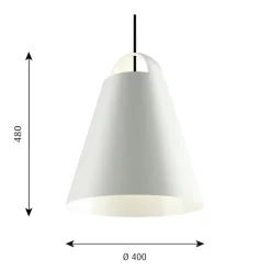 Above 400 Taklampa white