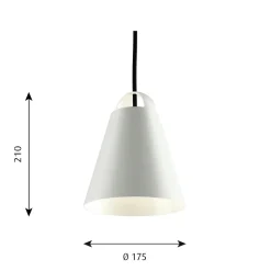Above 175 Taklampa white