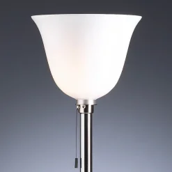 AD 30 Art Déco bordslampa/golvlampa nickel/opalglas