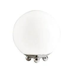 AD 32 Art Déco bordslampa krom/opalglas