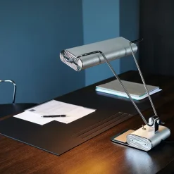 AD 34 Art Déco bordslampa matt aluminium