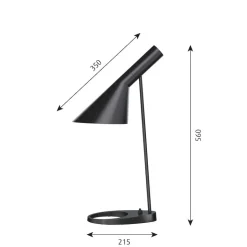AJ Bordslampa black