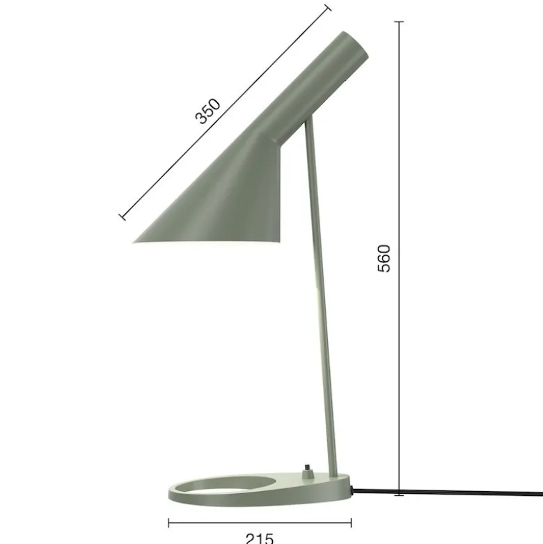 AJ Bordslampa Pale Petrolium