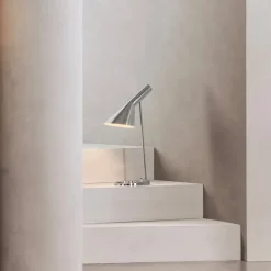 AJ bordslampa stainless steel polished