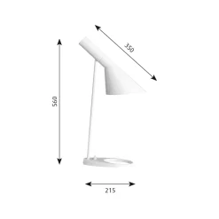 AJ Bordslampa white