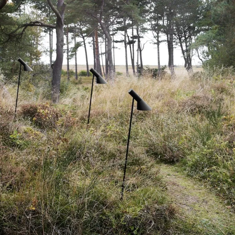 AJ Garden long Pollare ankarfäste utan adapter black texture