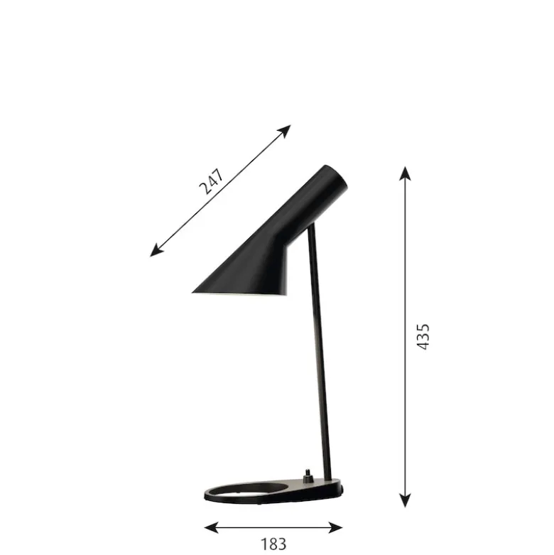 AJ Mini Bordslampa black