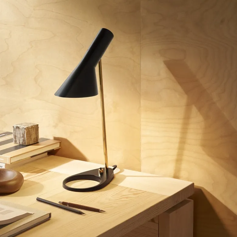 AJ mini bordslampa black/brass