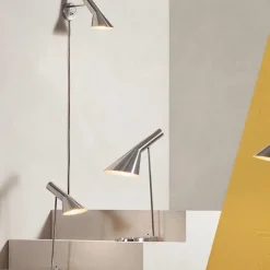 AJ mini bordslampa stainless steel
