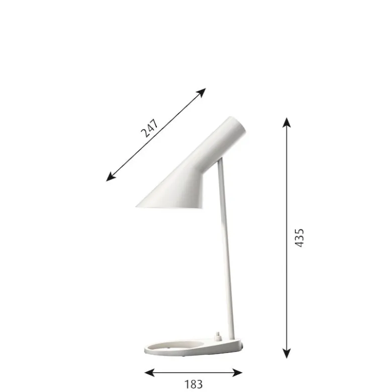 AJ Mini Bordslampa white