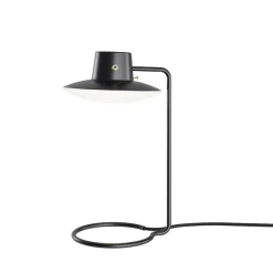AJ Oxford 410mm Bordslampa metal black/Opal glass