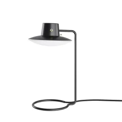AJ Oxford 410mm Bordslampa metal black/Opal glass