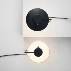 AJ Oxford 410mm Bordslampa metal black/Opal glass
