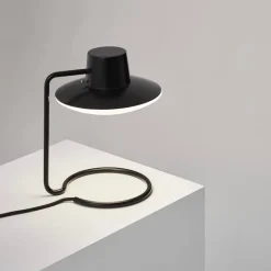 AJ Oxford 280mm Bordslampa metal black/Opal glass
