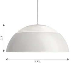 AJ Royal 500 taklampa white