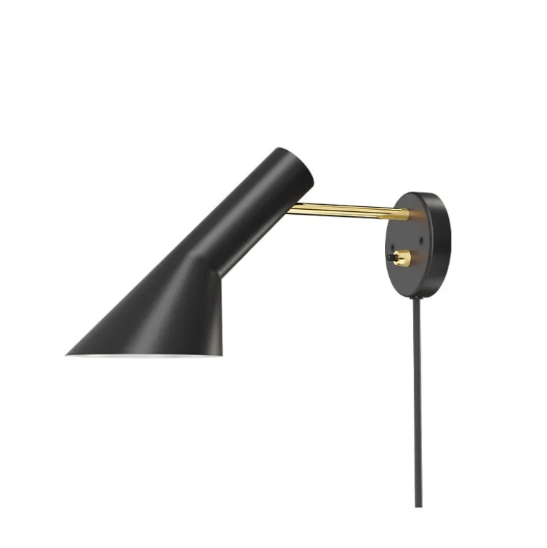 AJ vägglampa black/brass