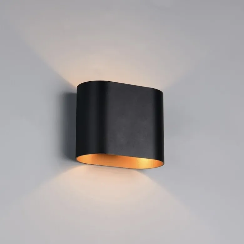 Alani vägglampa svart
