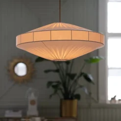 Alba Ø58 lampskärm cotton jersey vit