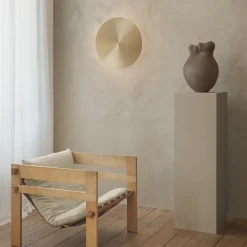 Alba 350 vägglampa anodiserad Guld