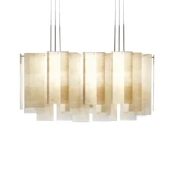Alexandra long 3 taklampa vit