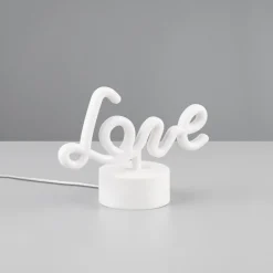 Amor portabel bordslampa vit/rosa