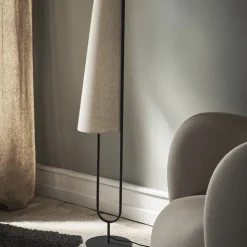 Ancora golvlampa svart/natur