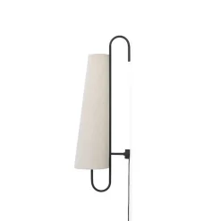 Ancora vägglampa svart/natur