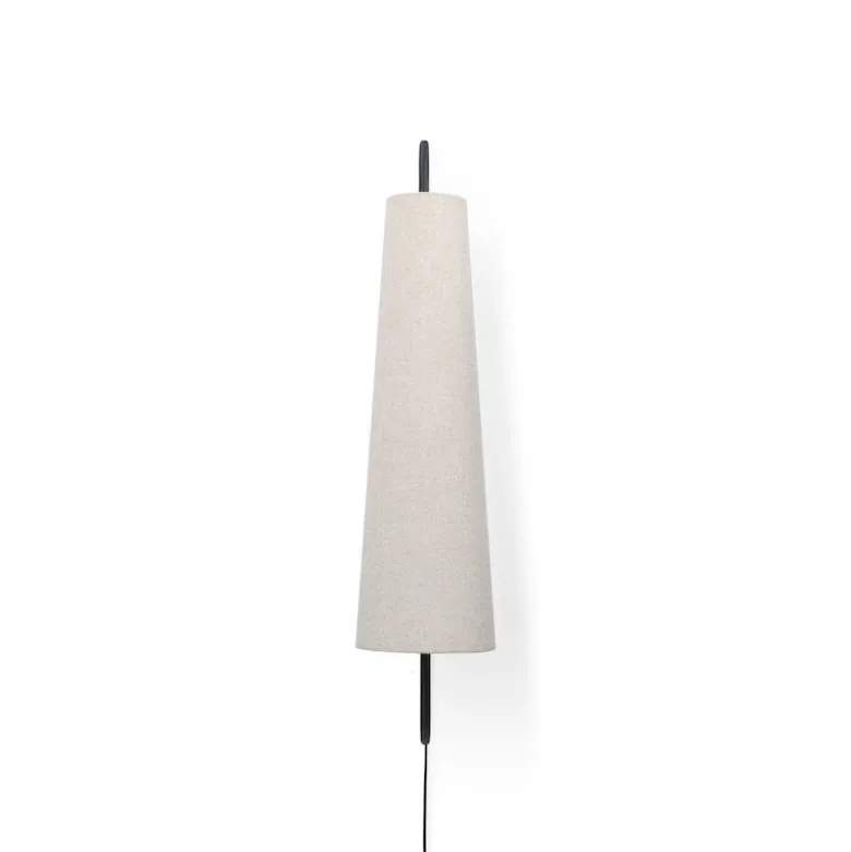 Ancora vägglampa svart/natur