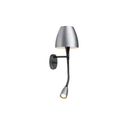 Anemon vägglampa oxidgrå