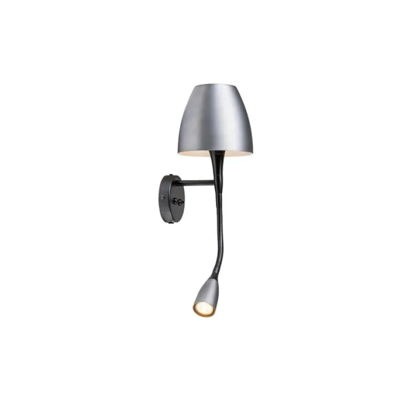Anemon vägglampa oxidgrå