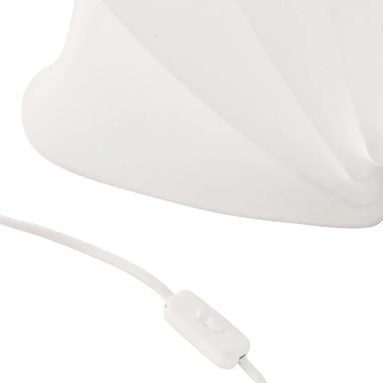 Anna L Vägglampa Bomull/Vit
