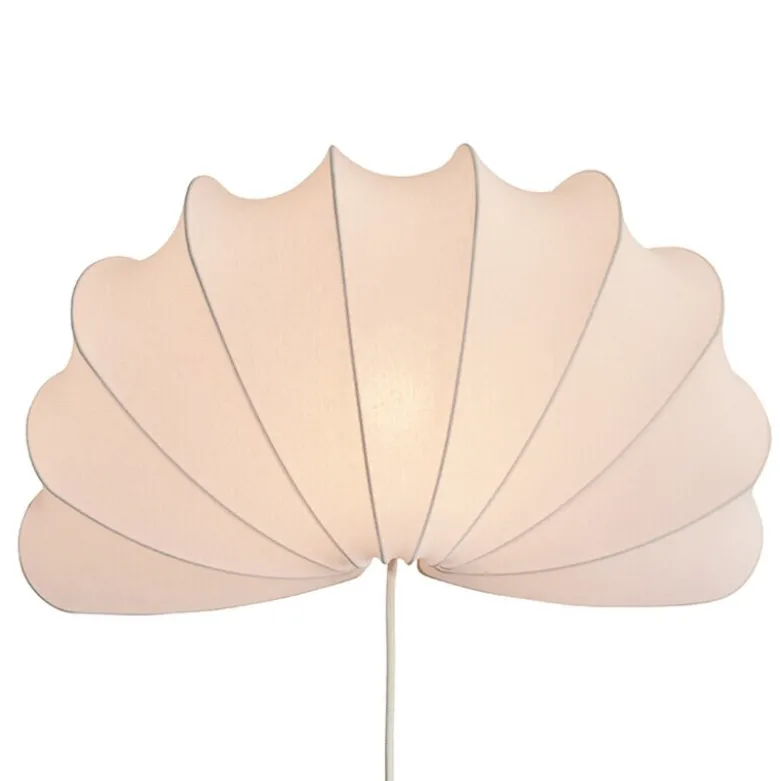 Anna L Vägglampa Bomull/Vit