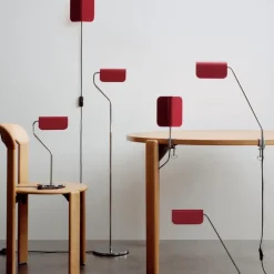 Apex desk klämlampa maroon red