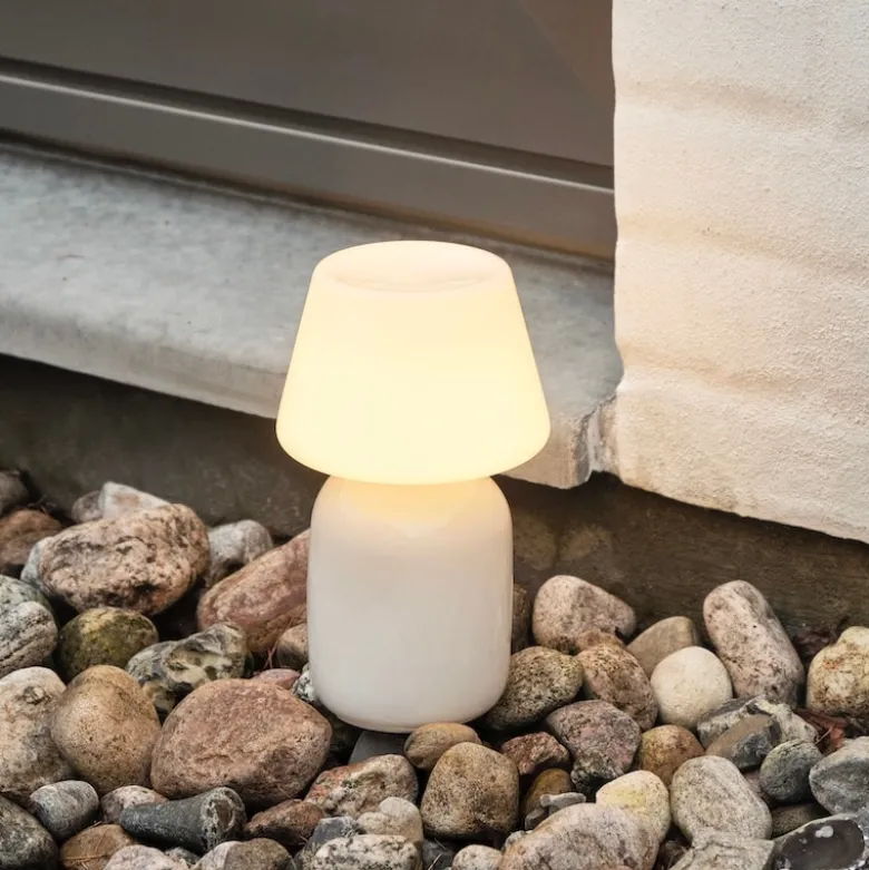 Apollo portable bordslampa opalglas
