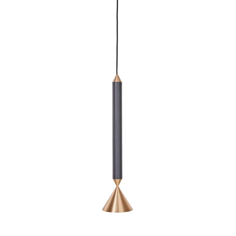Apollo 39 taklampa black ink/mässing
