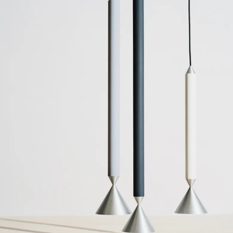 Apollo 59 taklampa light grey/aluminium