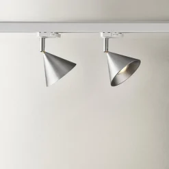 Apollo 17 track light aluminium/vit