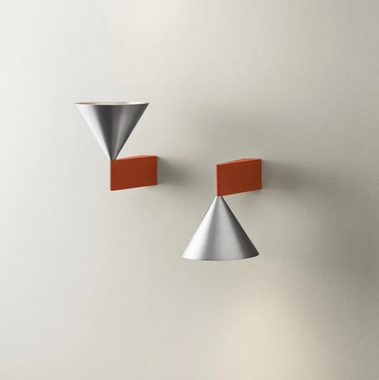 Apollo 14 vägglampa red orange