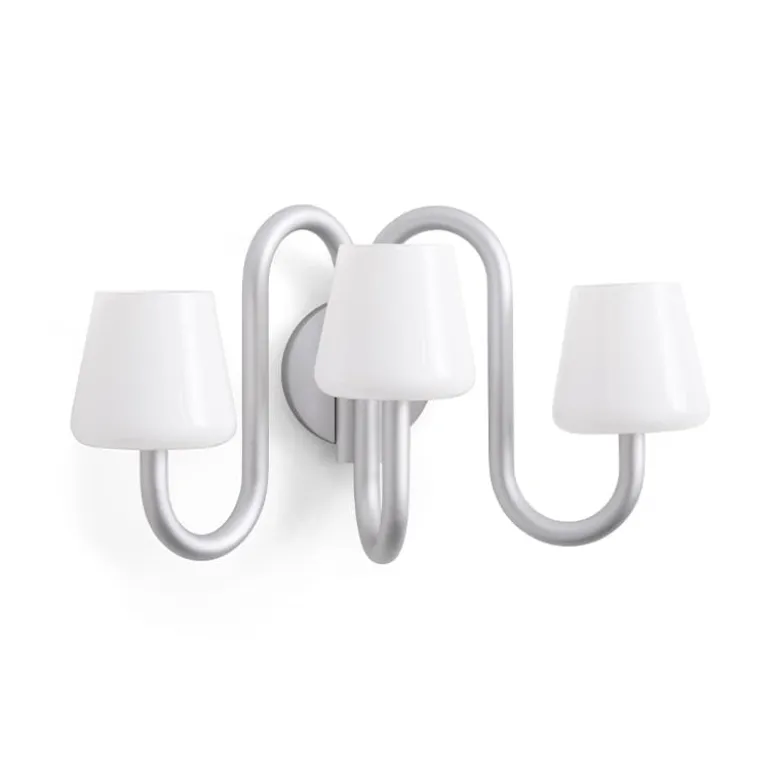 Apollo Vägglampa Vit opalglas