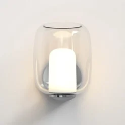 Aquina vägglampa IP44 polerad krom