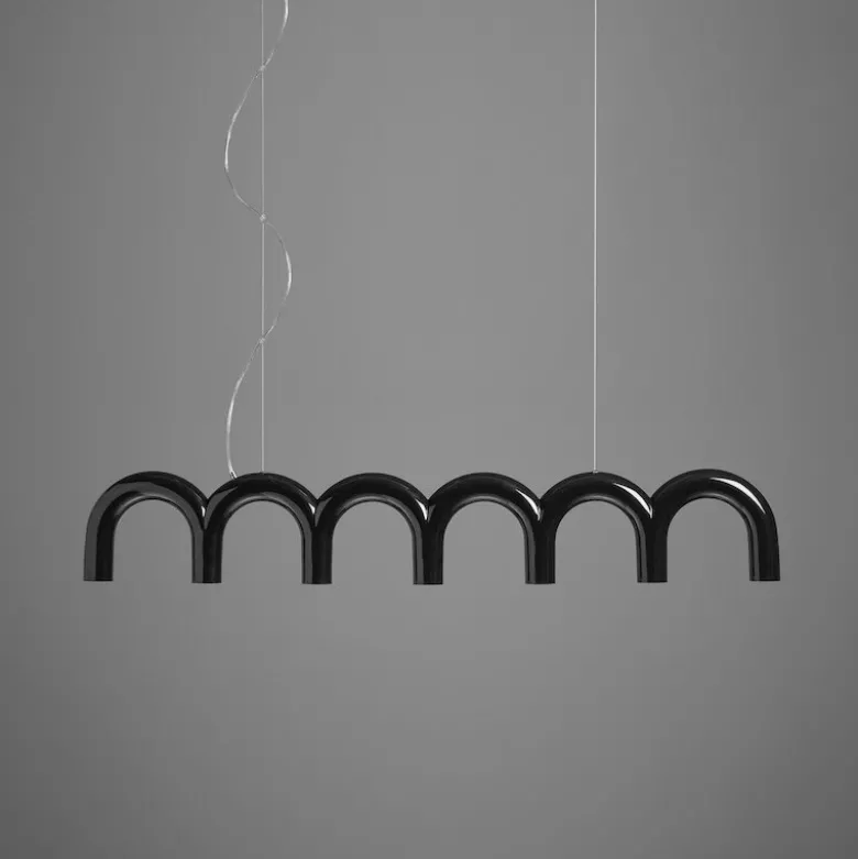 Arch Straight taklampa svart