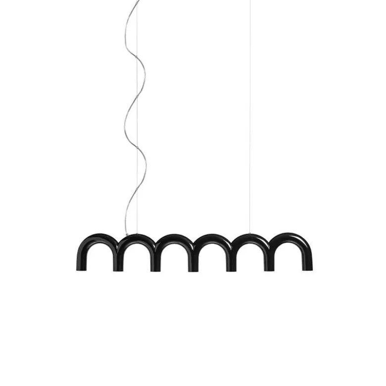 Arch Straight taklampa svart