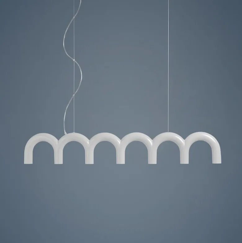 Arch Straight taklampa vit