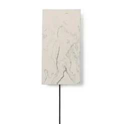 Argilla Rectangular vägglampa vit marmor