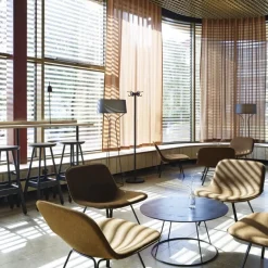 Aria golvlampa svart/svart linnetextil
