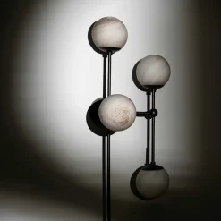 Armstrong 6L vägglampa black gunmetal/marble