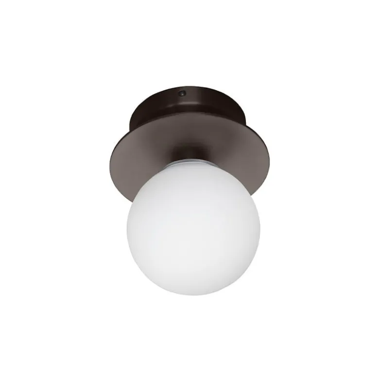 Art Deco IP44 badrumsbelysning brons/vit