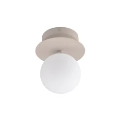 Art Deco IP44 badrumsbelysning mud/vit